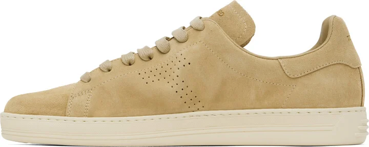 TOM FORD Beige Suede Warwick Sneakers - Image 3
