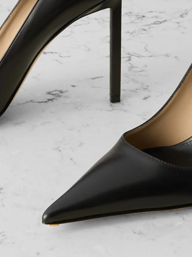TOM FORD - Betty Leather Pumps - Black - Image 4
