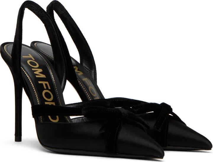 TOM FORD Black Bow Heels - Image 4