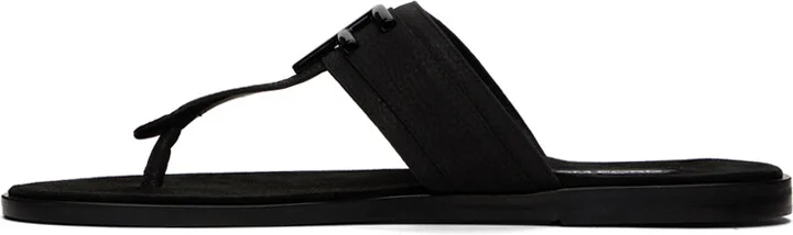 TOM FORD Black Brighton Flip Flops - Image 3