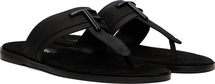 TOM FORD Black Brighton Flip Flops - Image 4