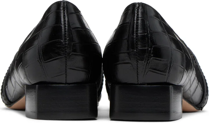 TOM FORD Black Croc Leather Loafers - Image 2