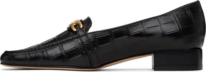 TOM FORD Black Croc Leather Loafers - Image 3