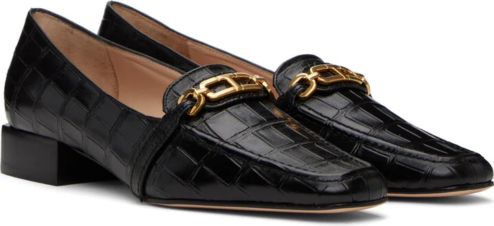 TOM FORD Black Croc Leather Loafers - Image 4