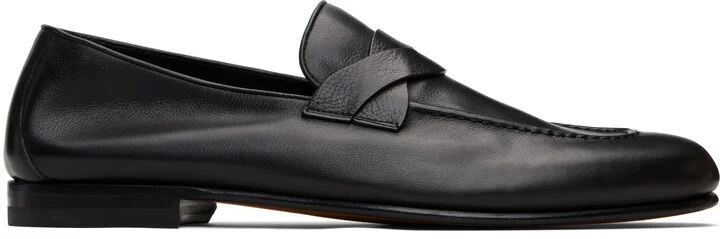TOM FORD Black Gigi Twisted Band Loafers