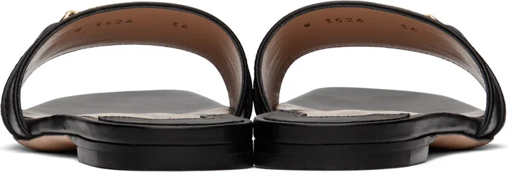 TOM FORD Black Leather Sandals - Image 2