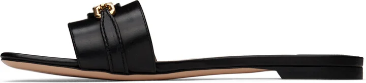 TOM FORD Black Leather Sandals - Image 3
