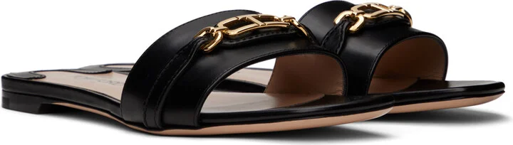 TOM FORD Black Leather Sandals - Image 4