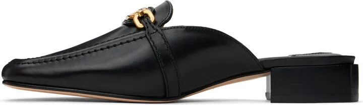 TOM FORD Black Leather Slippers - Image 3