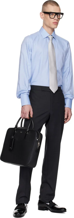 TOM FORD Black Patent Edgar Evening Loafers - Image 5