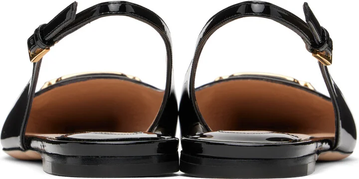 TOM FORD Black Patent Leather Whitney Slingback Ballerina Flats - Image 2