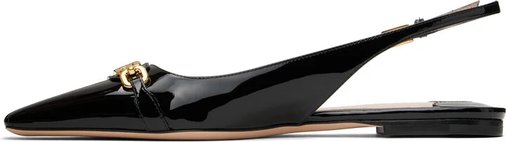 TOM FORD Black Patent Leather Whitney Slingback Ballerina Flats - Image 3