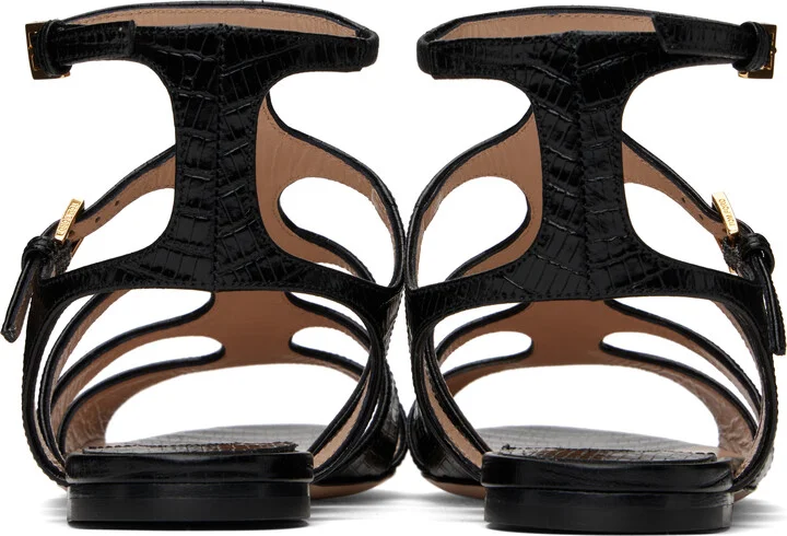TOM FORD Black Printed Tejus Sandals - Image 2