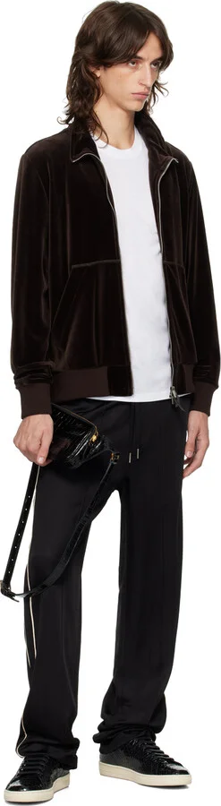 TOM FORD Black Stamped Python Warwick Sneakers - Image 5