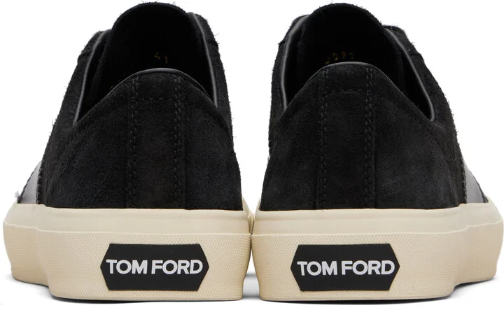 TOM FORD Black Suede Cambridge Sneakers - Image 2