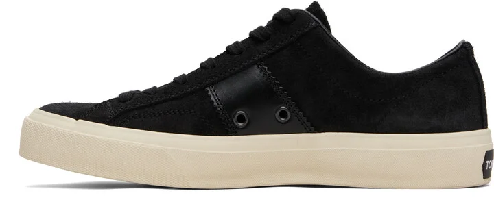 TOM FORD Black Suede Cambridge Sneakers - Image 3