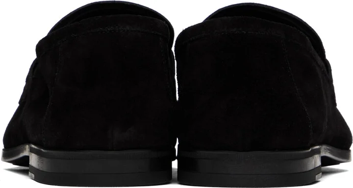 TOM FORD Black Suede Sean Penny Loafers - Image 2