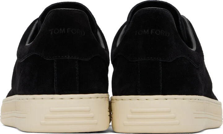 TOM FORD Black Suede Warwick Sneakers - Image 2