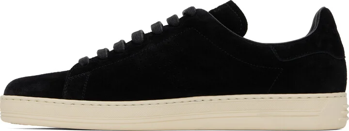 TOM FORD Black Suede Warwick Sneakers - Image 3