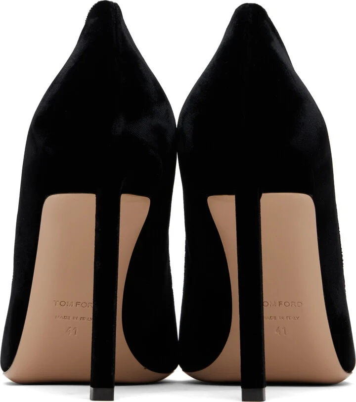 TOM FORD Black Velvet Heels - Image 2