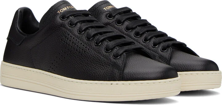 TOM FORD Black Warwick Sneakers - Image 4