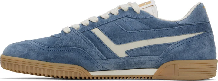 TOM FORD Blue Suede Jackson Sneakers - Image 3