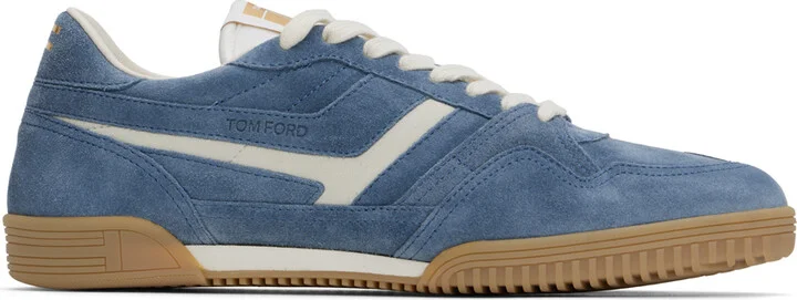 TOM FORD Blue Suede Jackson Sneakers
