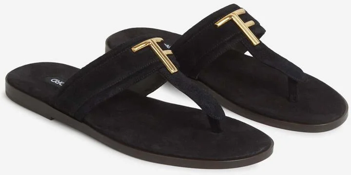 Tom Ford Brighton Leather Flip Flops - Image 2