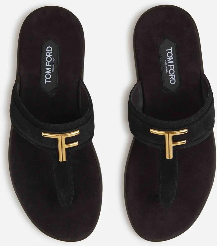 Tom Ford Brighton Leather Flip Flops - Image 4