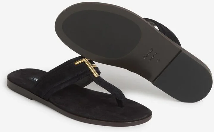 Tom Ford Brighton Leather Flip Flops - Image 5