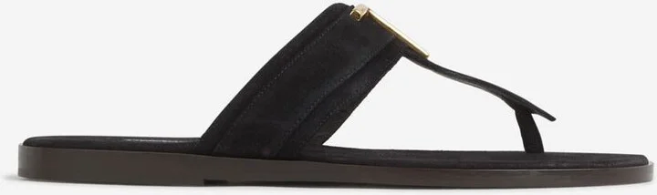 Tom Ford Brighton Leather Flip Flops