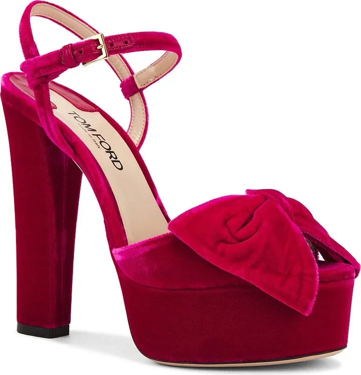 TOM FORD Brigitte Platform 130 Sandal in Pink - Image 2