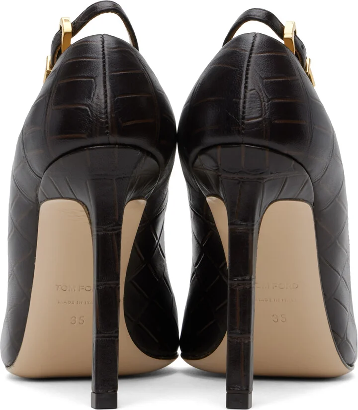 TOM FORD Brown Angelina Heels - Image 2