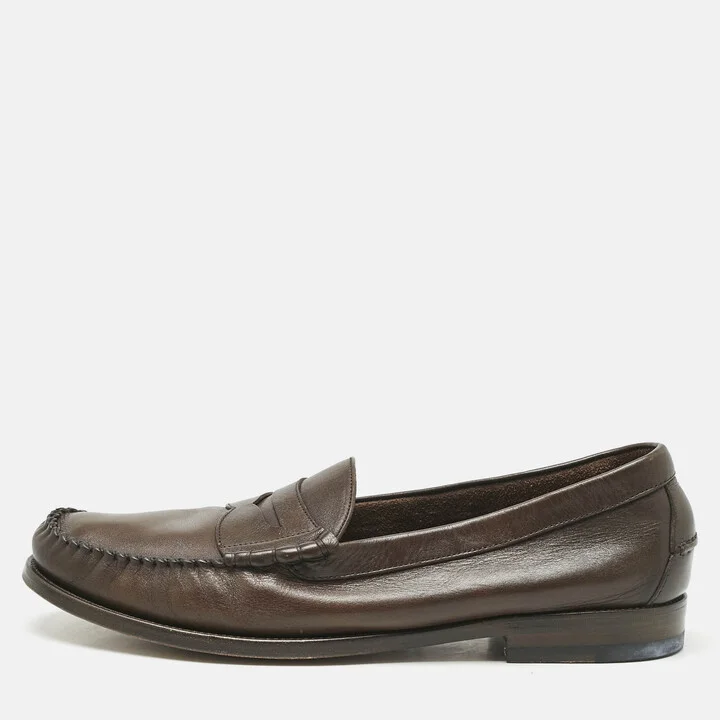 Tom Ford Brown Leather Loafers Size 43.5
