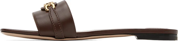 TOM FORD Brown Leather Slides - Image 3