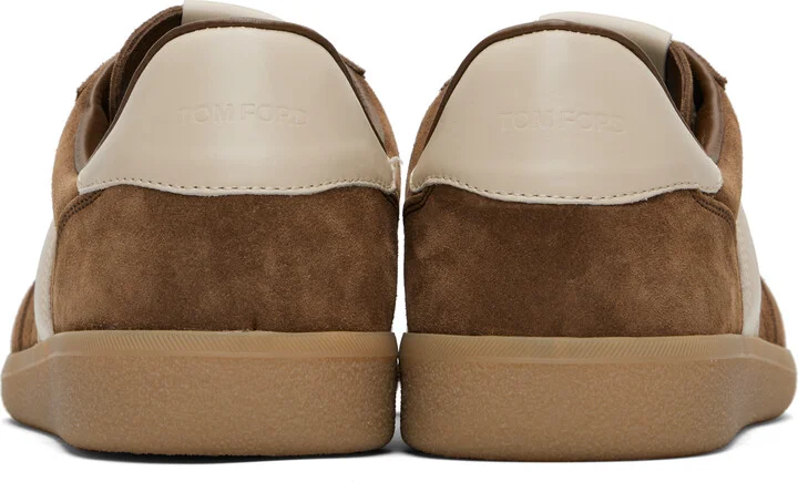 TOM FORD Brown Suede Archer Sneakers - Image 2