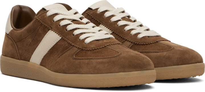 TOM FORD Brown Suede Archer Sneakers - Image 4