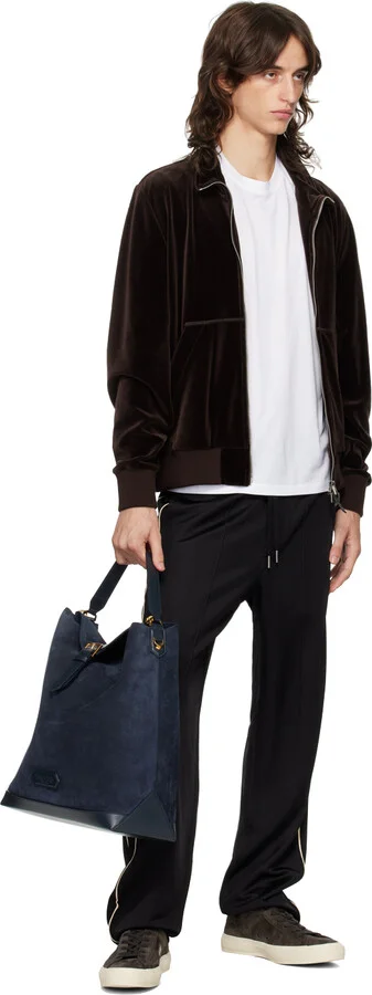 TOM FORD Brown Suede Cambridge Sneakers - Image 5
