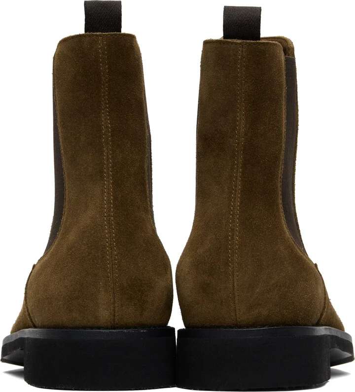 TOM FORD Brown Suede Light Sole Chelsea Boots - Image 2