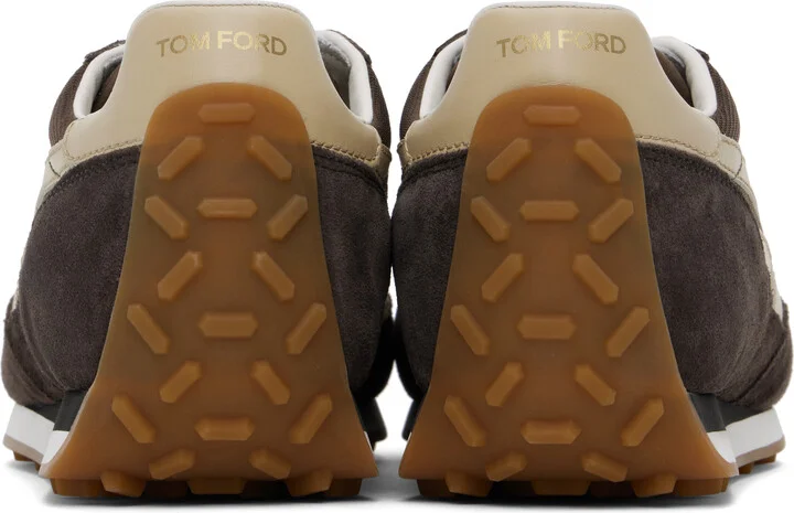 TOM FORD Brown Suede Mick Sneakers - Image 2