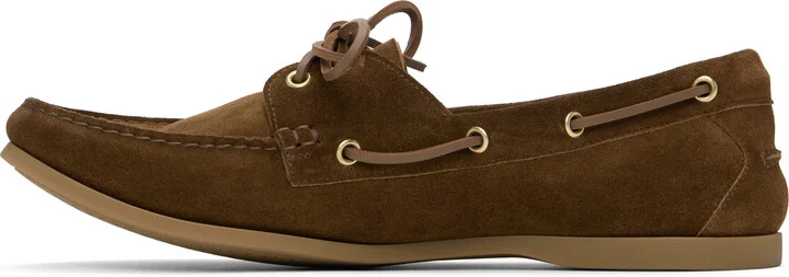 TOM FORD Brown Suede Robin Boat Shoes - Image 3