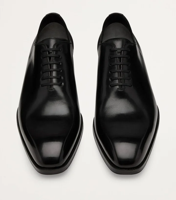 Tom Ford Burnished Leather Elkan Lace-Up Shoes - Image 2