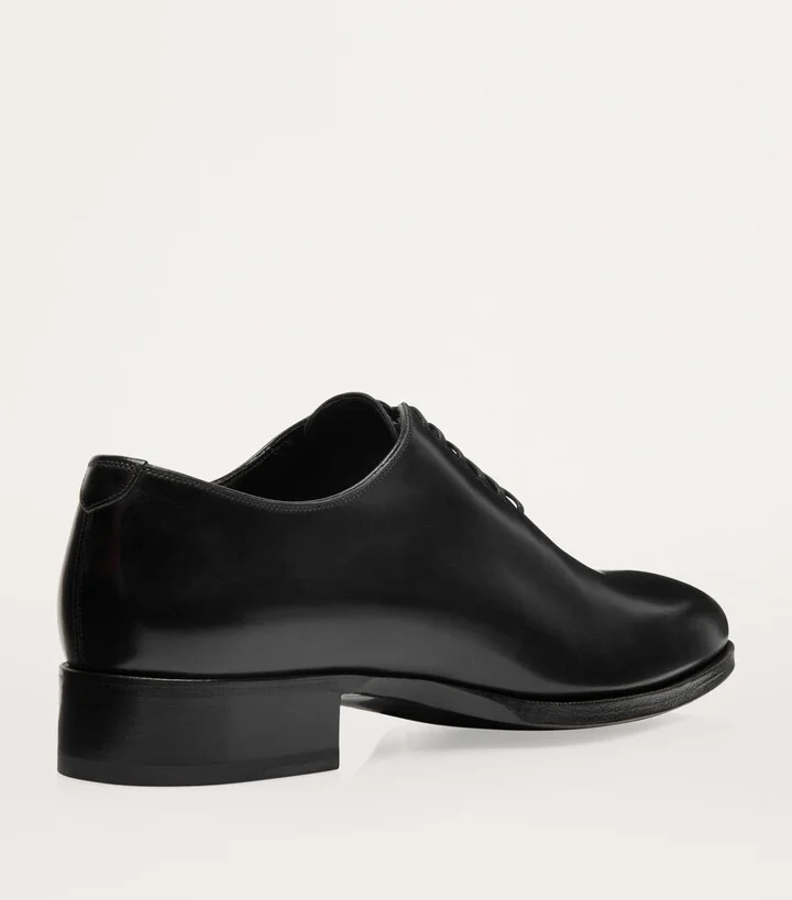 Tom Ford Burnished Leather Elkan Lace-Up Shoes - Image 3