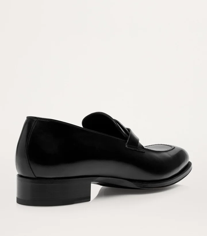 Tom Ford Burnished Leather Elkan Loafers - Image 3