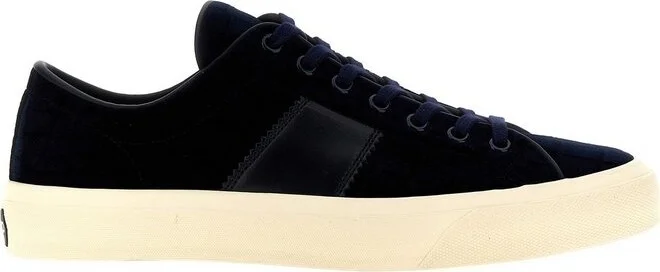 Tom Ford Cambridge Lace-Up Velvet Sneakers