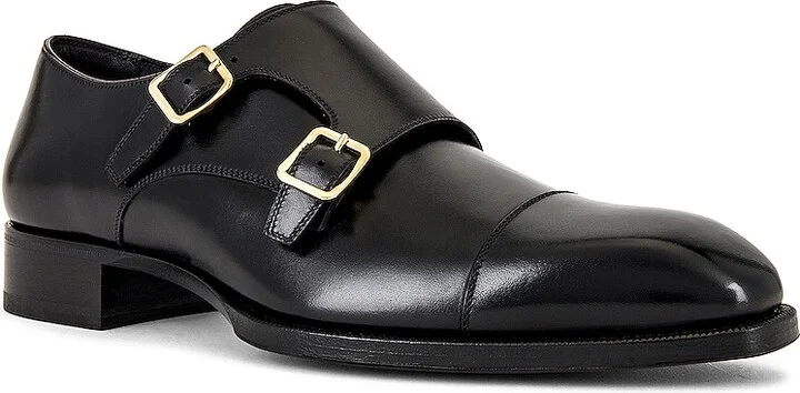 TOM FORD Elkan Monk Strap in Black - Image 2