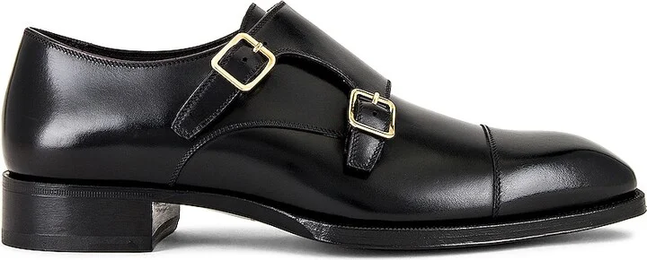 TOM FORD Elkan Monk Strap in Black