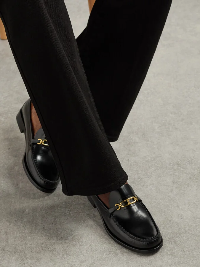 TOM FORD - Embellished Leather Loafers - Black - Image 2