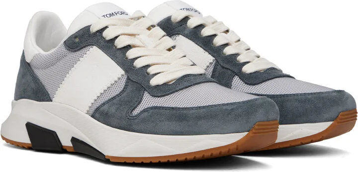 TOM FORD Gray Jagga Sneakers - Image 4