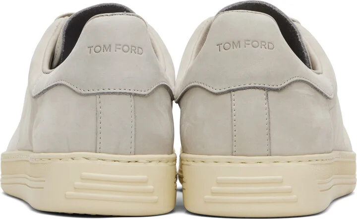 TOM FORD Gray Nubuck Warwick Sneakers - Image 2